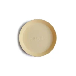 Mushie Round Dinnerware Plate, Set of 2
