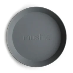 Mushie Round Dinnerware Plate, Set of 2