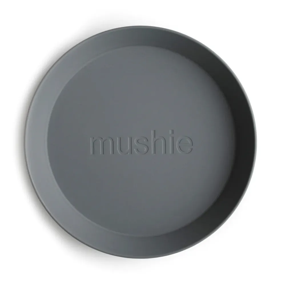 Mushie Round Dinnerware Plate, Set of 2