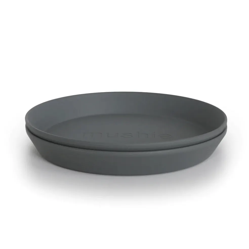 Mushie Round Dinnerware Plate, Set of 2