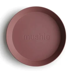 Mushie Round Dinnerware Plate, Set of 2