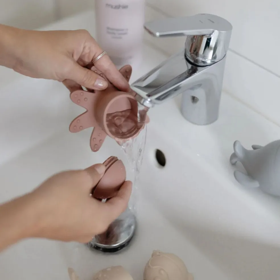 Mushie Sealife Mold Free Bath Play Set - 4 Pack