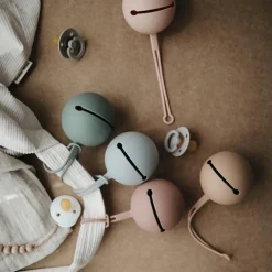 Mushie Silicone Pacifier Holder Case