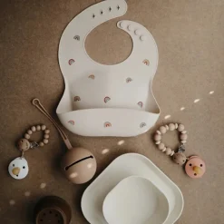 Mushie Silicone Pacifier Holder Case