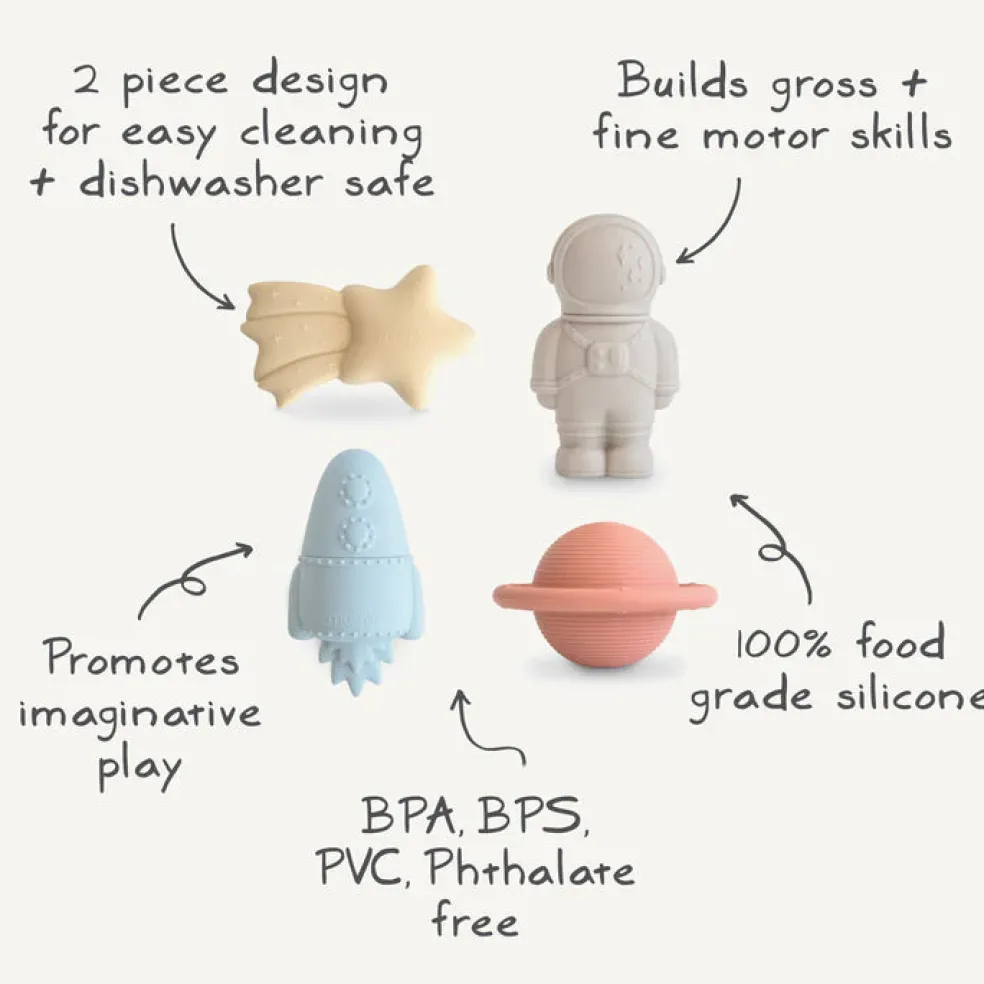 Mushie Space Mold Free Bath Play Set