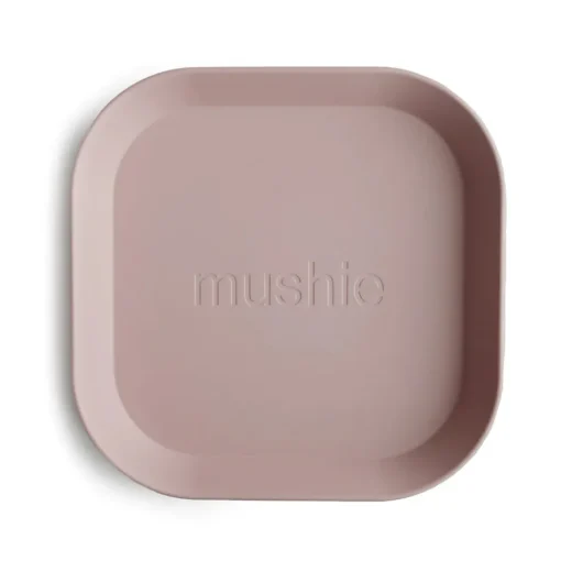 Mushie Square Dinnerware Plate, Set of 2