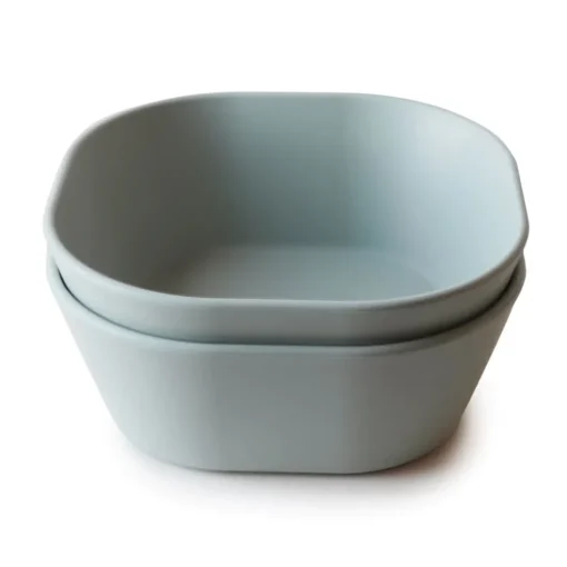 Mushie Square Dinnerware Bowl, Set of 2