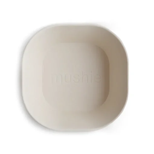 Mushie Square Dinnerware Bowl, Set of 2