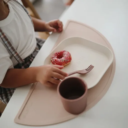 Mushie Square Dinnerware Plate, Set of 2