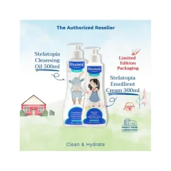 Mustela Fairy Tale Stelatopia Cleansing Oil & Emollient Cream Bundle