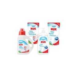 Nuk Laundry Detergent 1000ml + Refill 750ml + Baby Bottle Cleanser 950ml + Refill 750ml