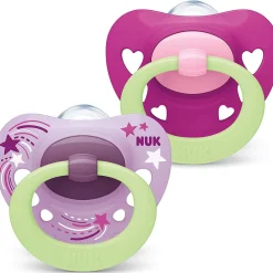 NUK Signature Night BPA-Free Silicone Soothers