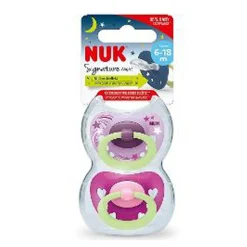 NUK Signature Night BPA-Free Silicone Soothers