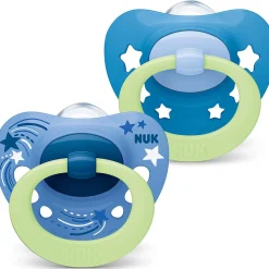 NUK Signature Night BPA-Free Silicone Soothers