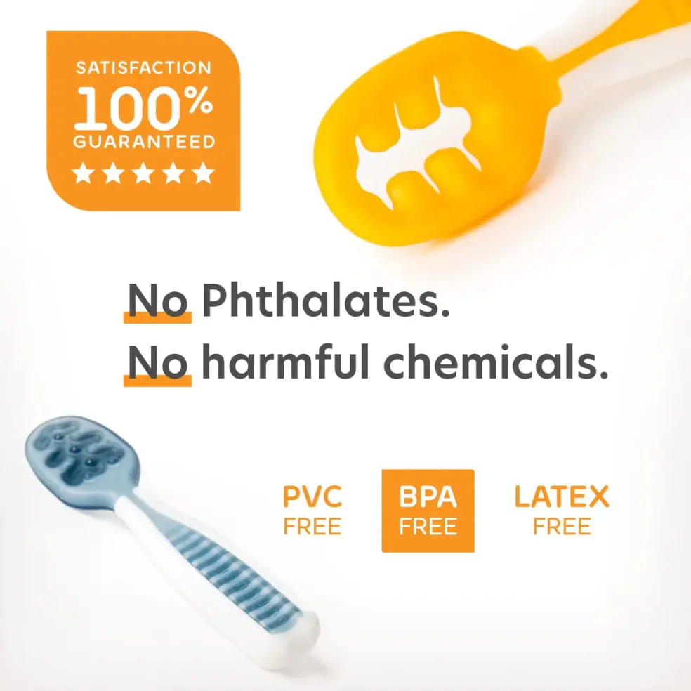 NumNum Pre-Spoon GOOtensil Silicone Spoon (2 Pack)