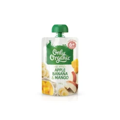 Only Organic Apple, Banana & Mango Fruit Pouch