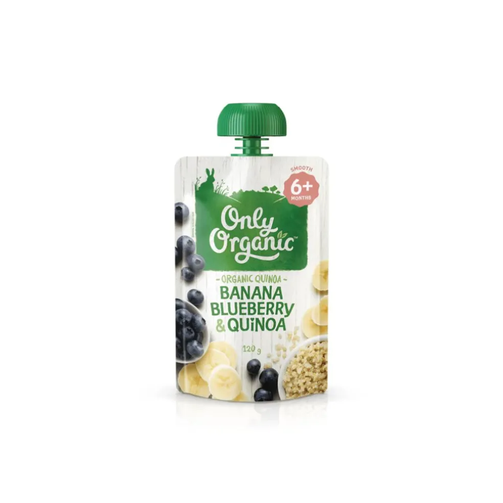 Only Organic Banana, Blueberry & Quinoa Brekkie Pouch