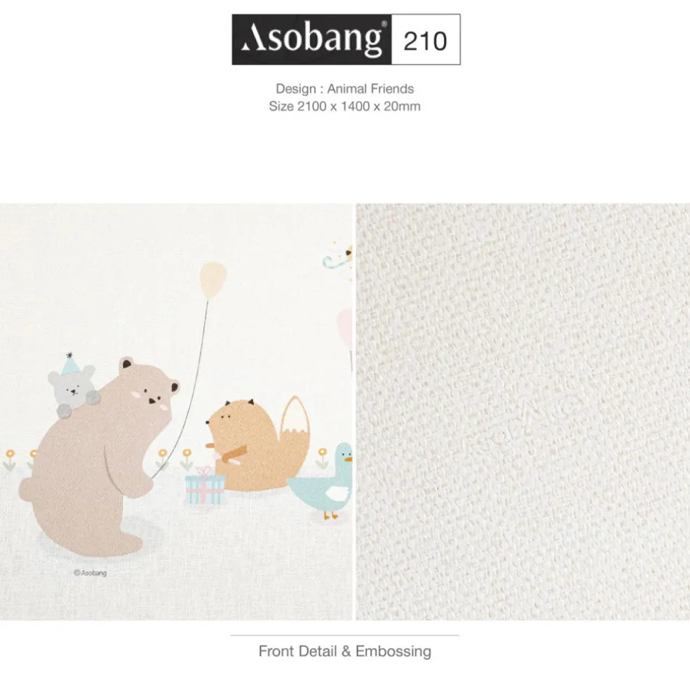 Parklon Asobang PVC Playmat - Animal Friends