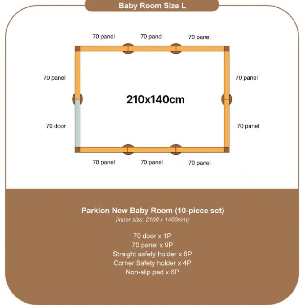 Parklon Baby Room Play Yard (Size L)