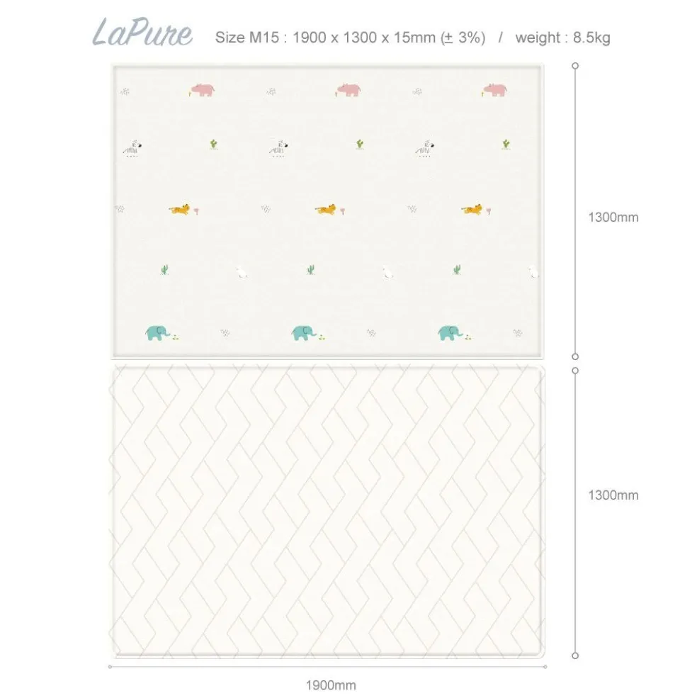 Parklon LaPure Jungle Friends Block Herringbone (Size M15)