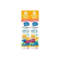 Pearlie White Enamel Safe Kids' Toothpaste with Flouride - Blueberry 45gm (Buy 1 Get 1 Free)