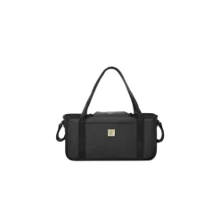 Petunia Pickle Bottom Stroller Caddy - Black Matt Leatherette