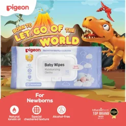 Pigeon Baby Wipes Moisturizing Cloths 70 sheets 3 in 1 Pack