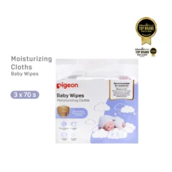Pigeon Baby Wipes Moisturizing Cloths 70 sheets 3 in 1 Pack