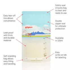 Pigeon Breastmilk Storage Bag Holiday (120ml) - 25 bags