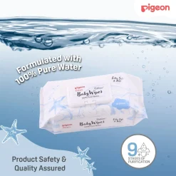 Pigeon Embossed Baby Wipes 100% Pure Water 70s 6 in 1