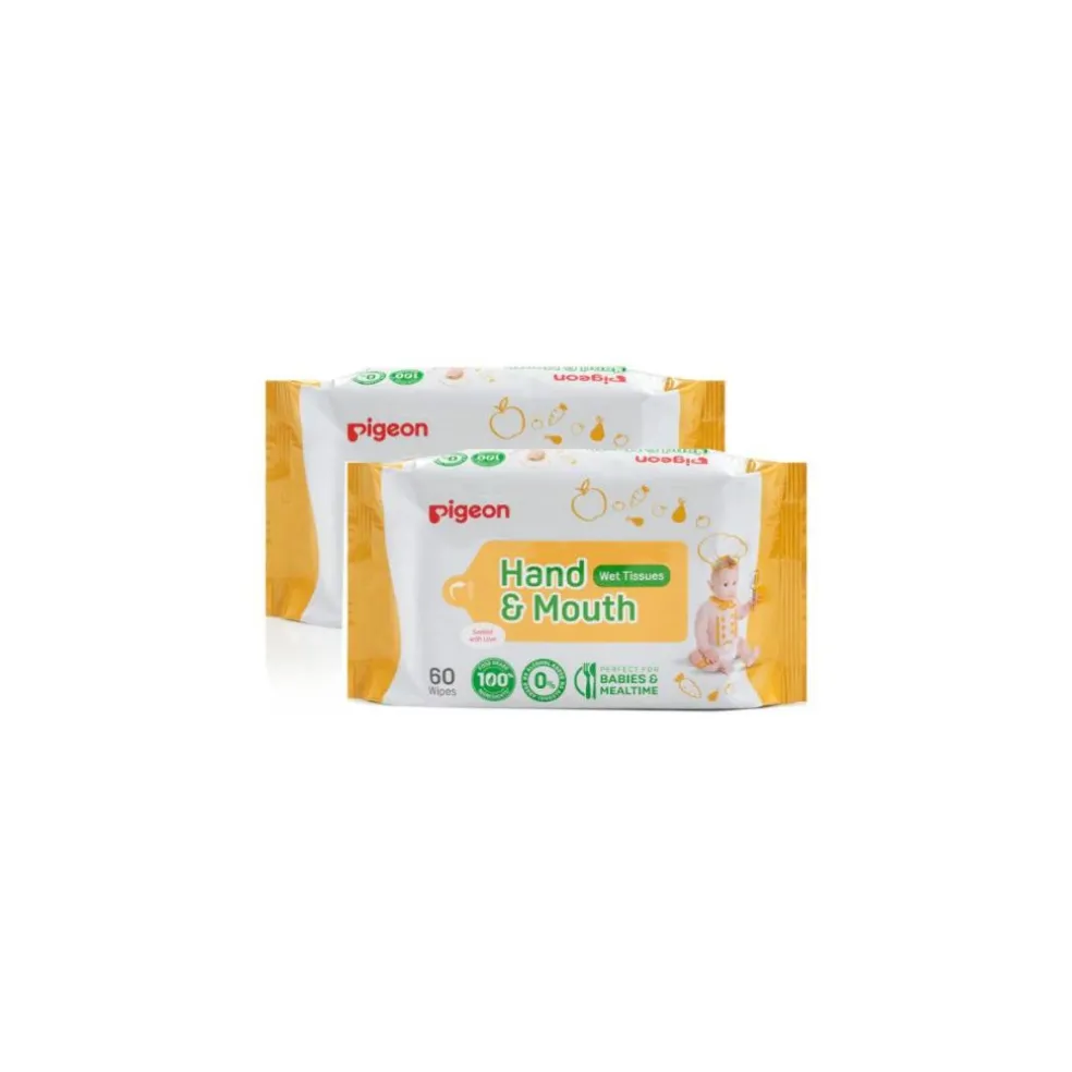 Pigeon Hand & Mouth Wipes 2 x 60s