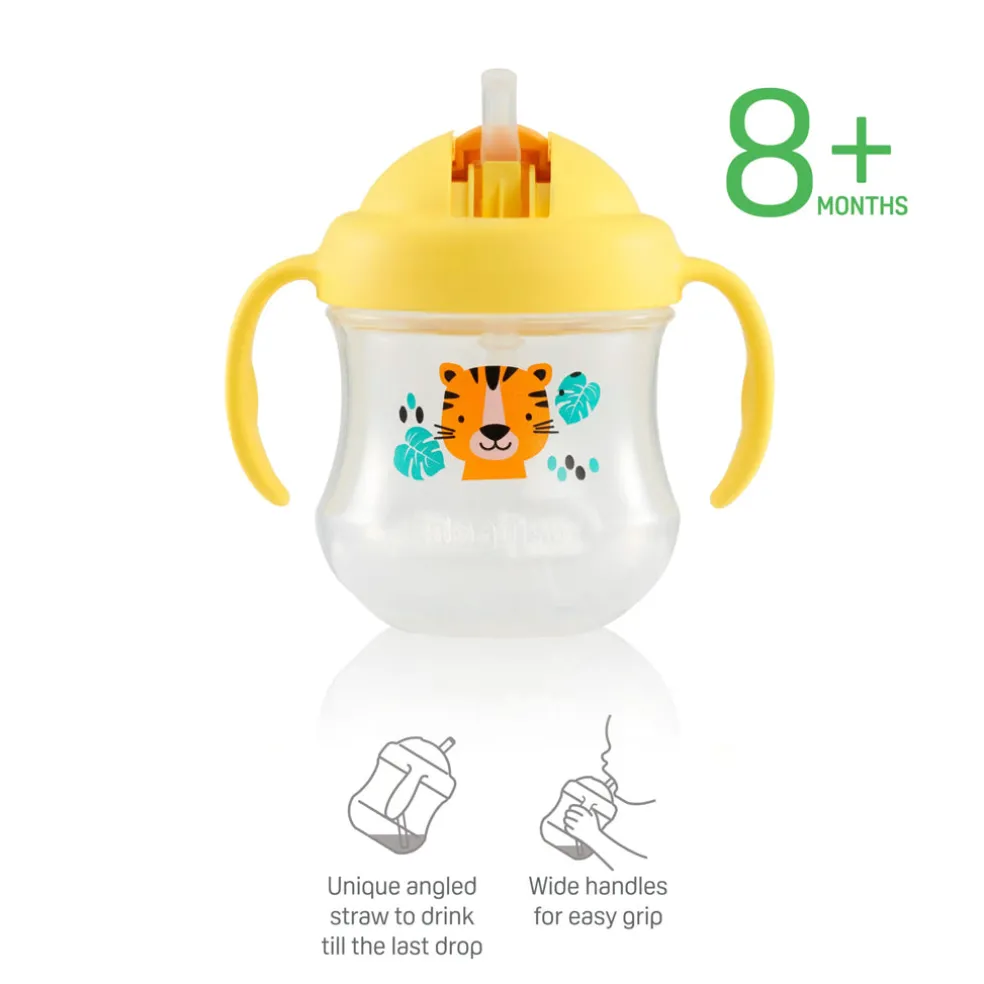 Pigeon Mag Mag Straw Cup Yellow Tiger 200ml