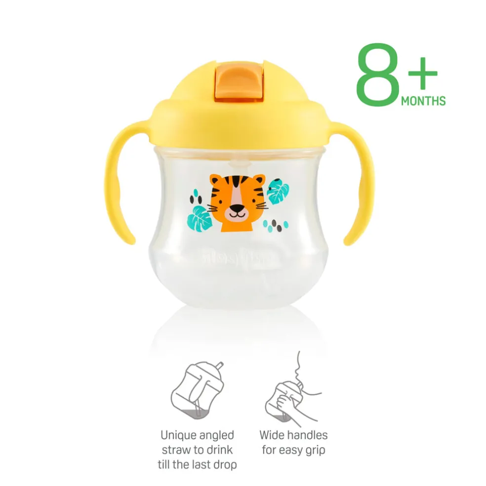 Pigeon Mag Mag Straw Cup Yellow Tiger 200ml