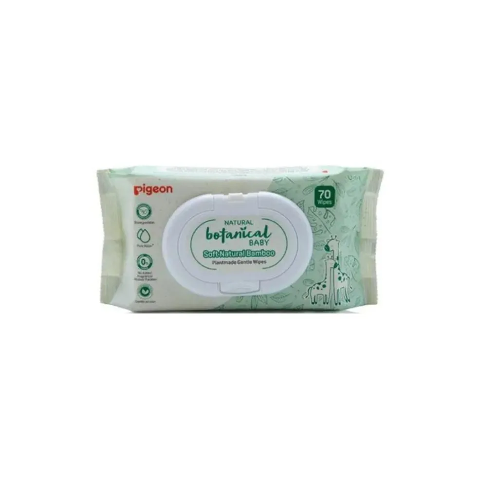 Pigeon Natural Botanical Plantmade Gentle Wipes (70 Sheets)
