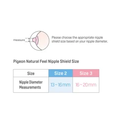 Pigeon Natural Feel Silicone Nipple Shield Size 3
