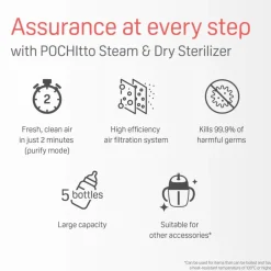 Pigeon Pochitto Steam & Dry Sterilizer