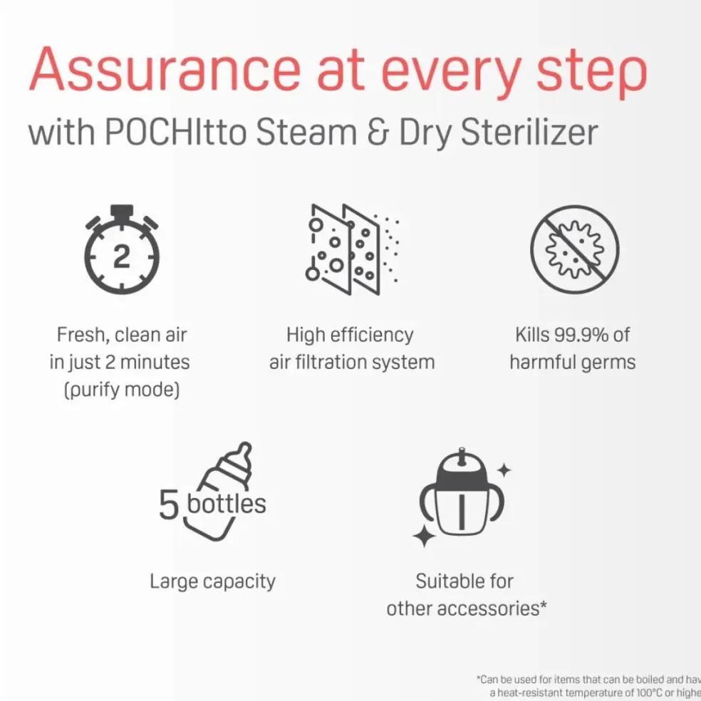 Pigeon Pochitto Steam & Dry Sterilizer