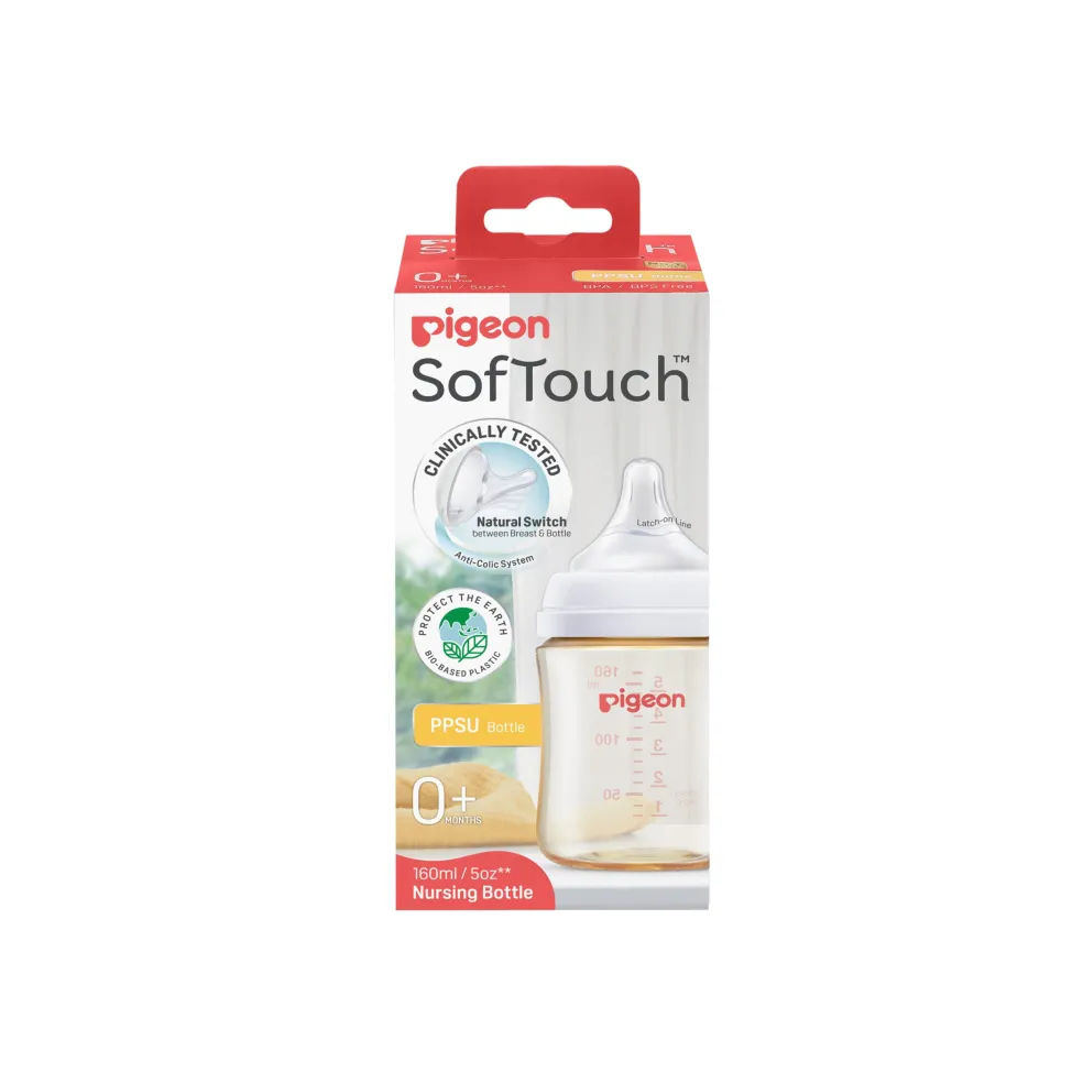 Pigeon SofTouch™ BPP Nursing Bottle PPSU (Logo)
