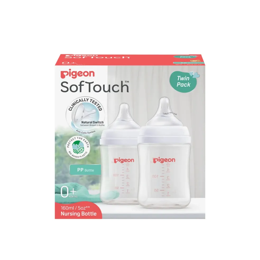 Pigeon SofTouch™ BPP Nursing Bottle PP (Logo Twin Pack)