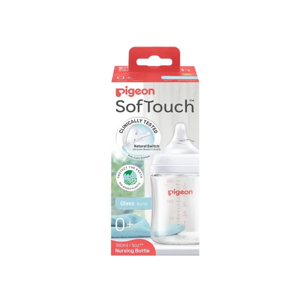 Pigeon SofTouch™ BPP Nursing Bottle Glass (Logo)
