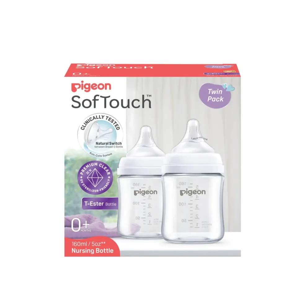 Pigeon SofTouch™ BPP Nursing Bottle T-Ester (Logo Twin Pack)