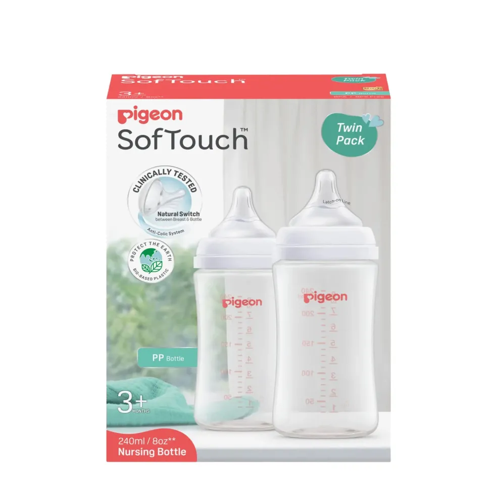 Pigeon SofTouch™ BPP Nursing Bottle PP (Logo Twin Pack)
