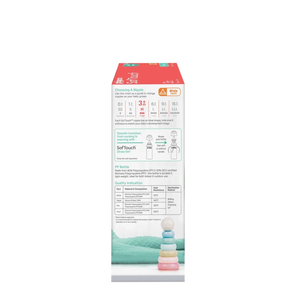 Pigeon SofTouch™ BPP Nursing Bottle PP (Logo Twin Pack)