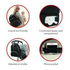 Skip Hop Envi Luxe Diaper Backpack - Black