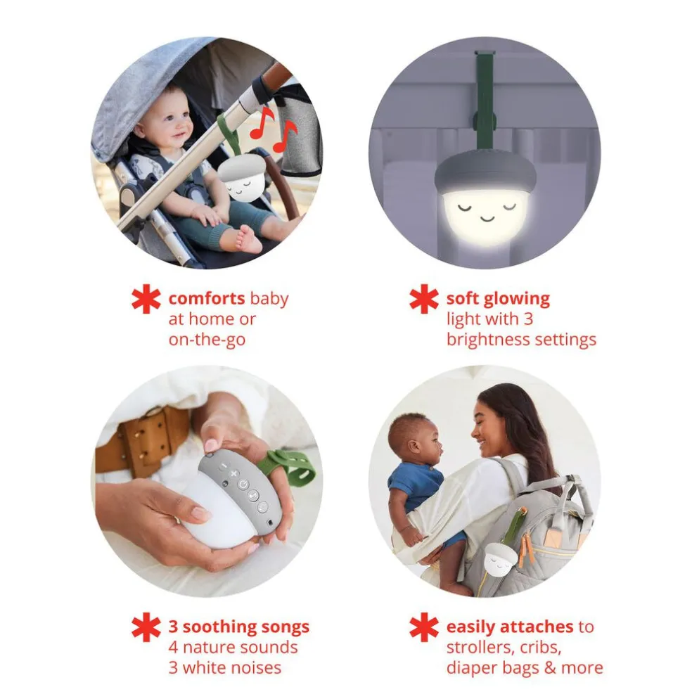 Skip Hop Glow With Me Portable Acorn Sound Machine