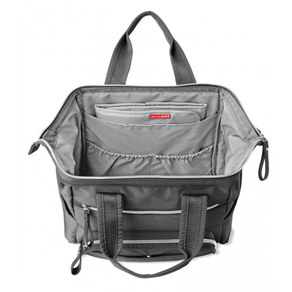 Skip Hop Main Frame Wide Open Backpack - Charcoal