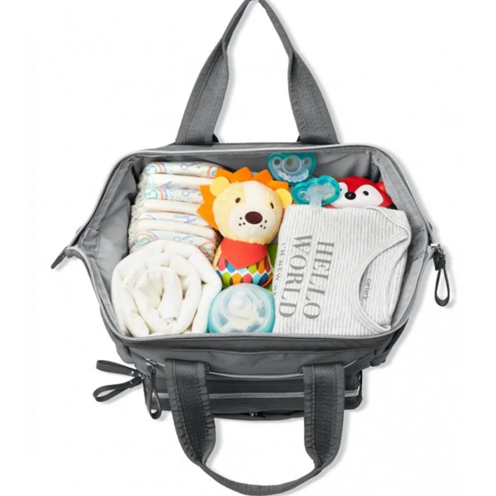 Skip Hop Main Frame Wide Open Backpack - Charcoal