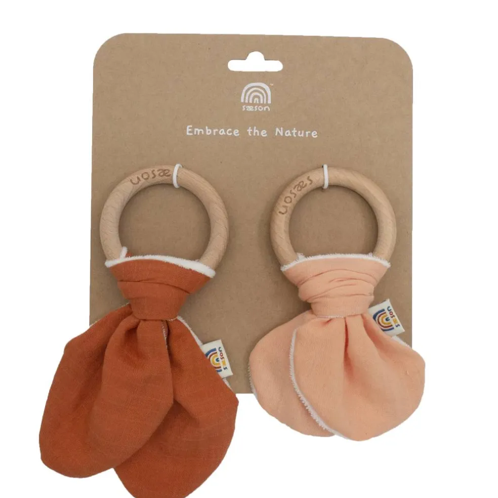 Sæson Natural Wooden Ring Teether