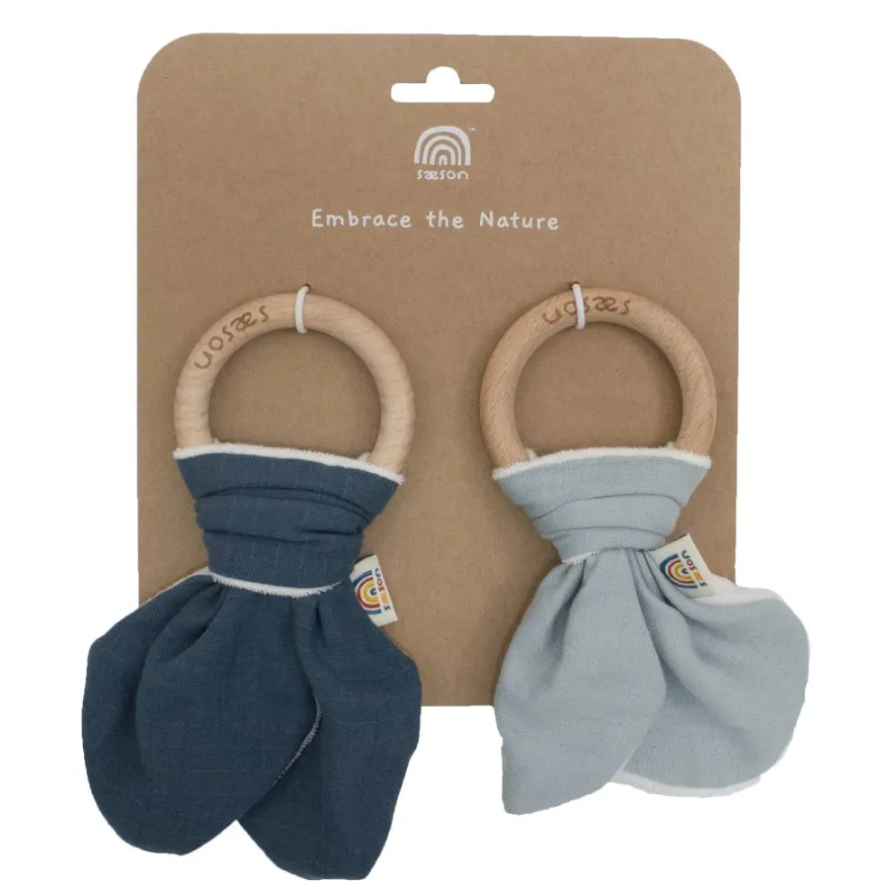Sæson Natural Wooden Ring Teether