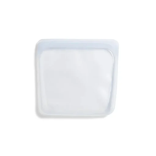 Stasher Reusable Silicone Bag, Clear, Sandwich Bag Size Medium (450 ml)